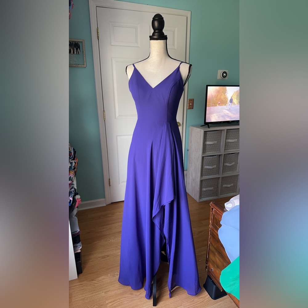 Royal purple bridesmaid dress size 4